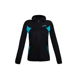BUZZARD WOMAN FLEECE Z022 NERO AZZURRO